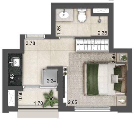 Planta baixa — Studio
